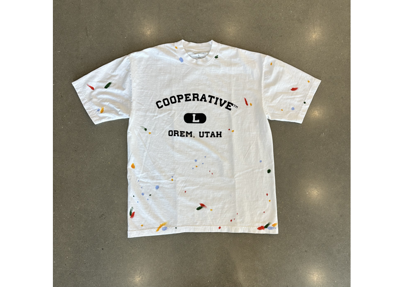 Cooperative Gym Paint Tee (White)