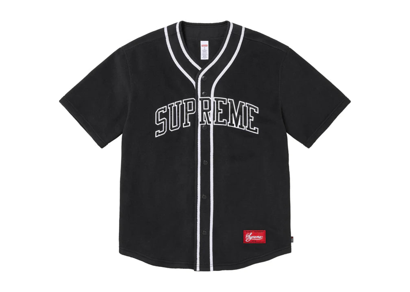 Supreme Polartec Baseball Jersey Black