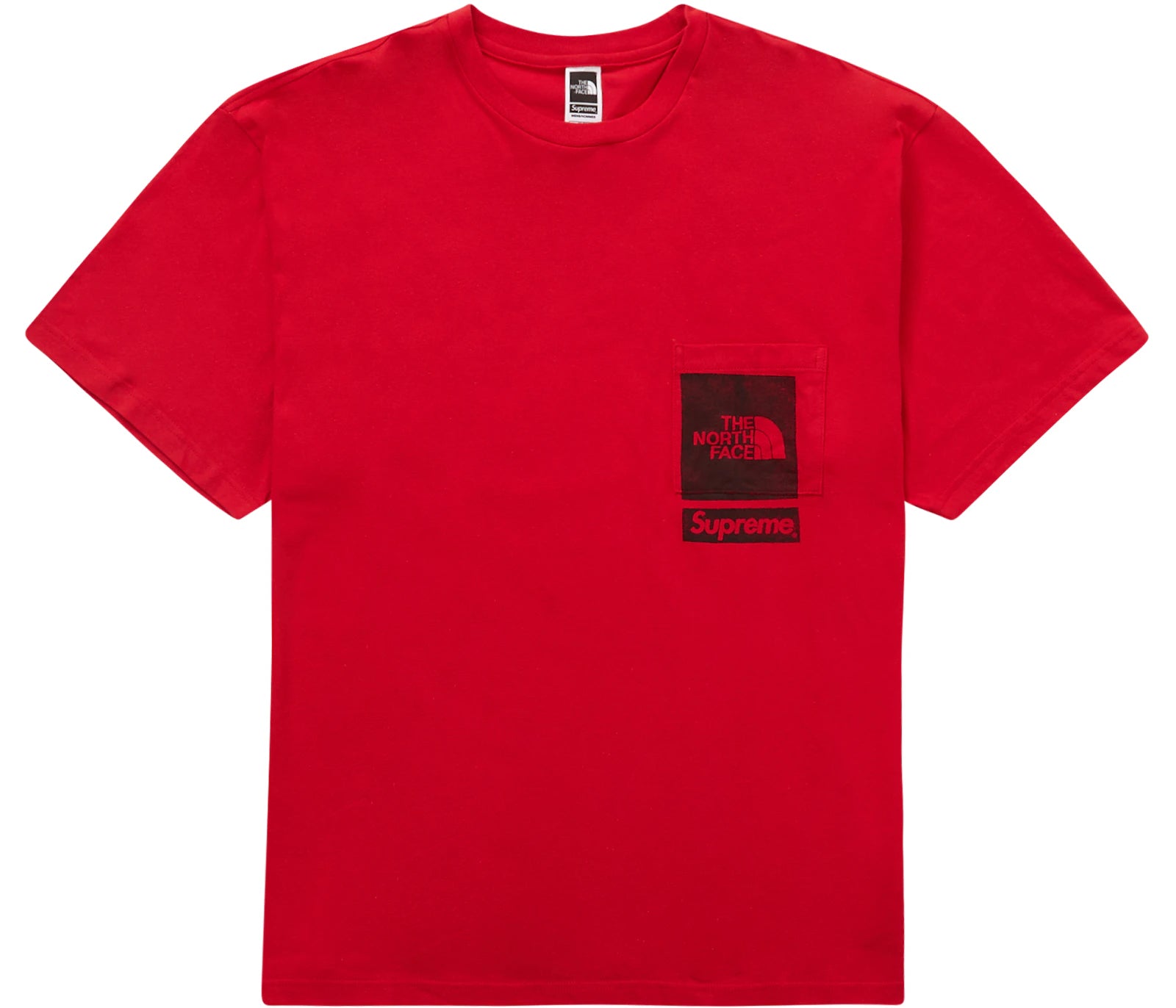 Supreme The North Face Printed Pocket Tee Red