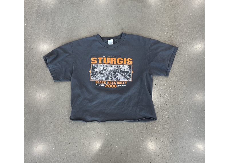 Vintage Sturgis Tee Cropped Large