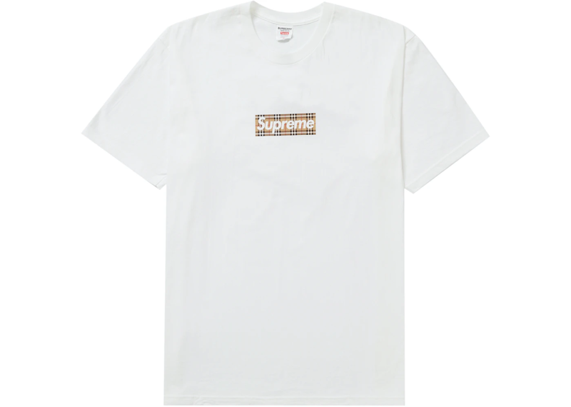 Supreme Burberry Tee White