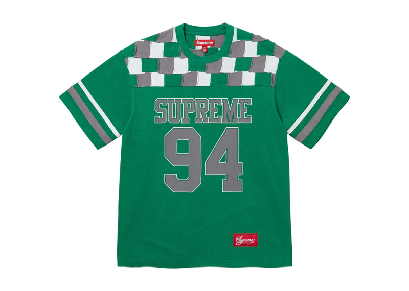 Supreme Raw Edge Football Top Green