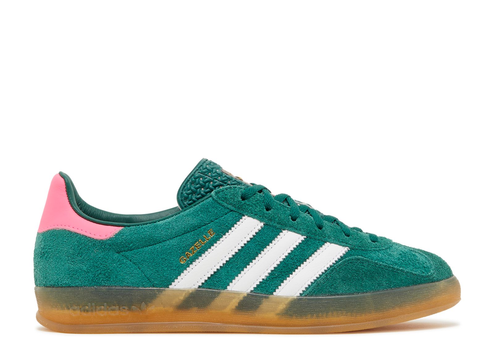 Wmns Gazelle Indoor Collegiate Green Pink