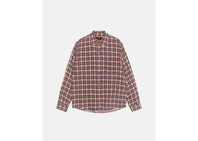 Stussy Matthew Shirt Printed Plaid Flannel