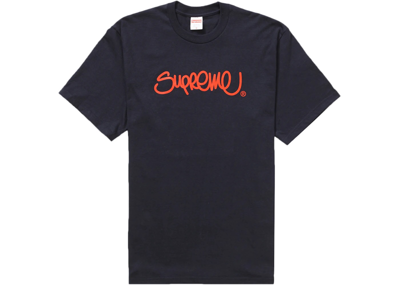 Supreme Handstyle Tee Navy