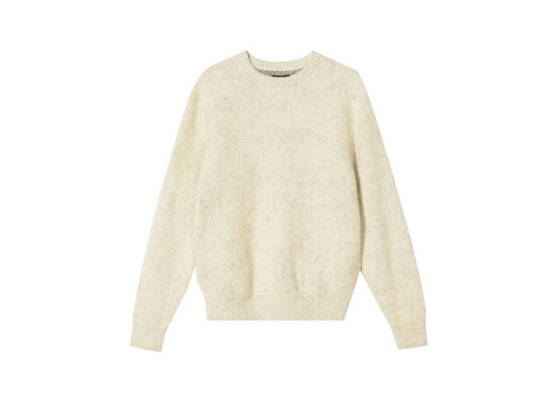 Stussy 8 Ball Mohair Sweater Cream