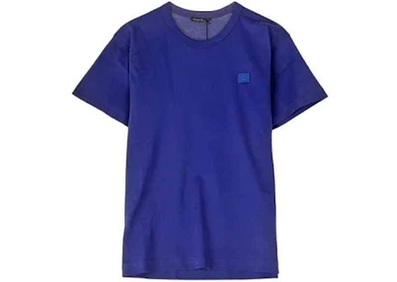 Acne Studios Blue Face Logo Tee