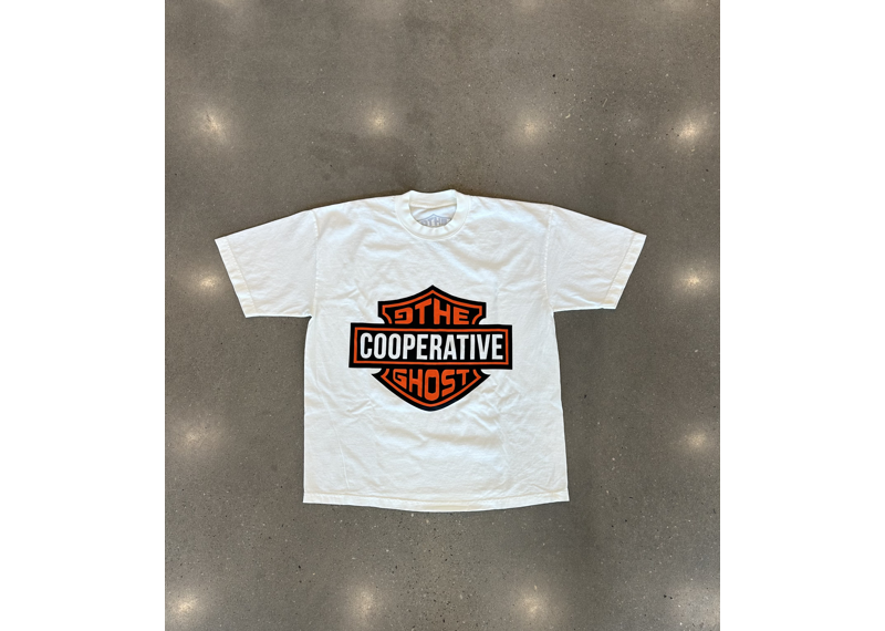 Cooperative x GTHEGHOST Harley Tee (White/Orange)