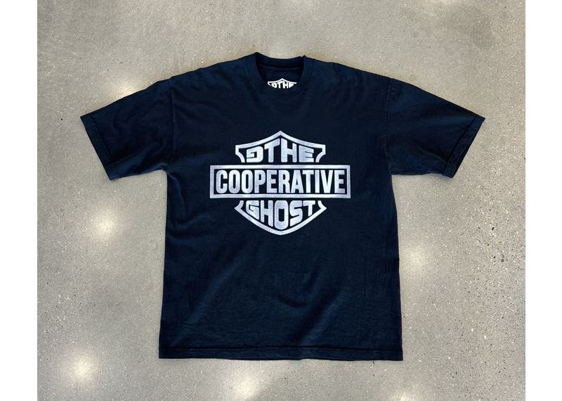 Cooperative x GTHEGHOST Harley Tee (Chrome/Black)