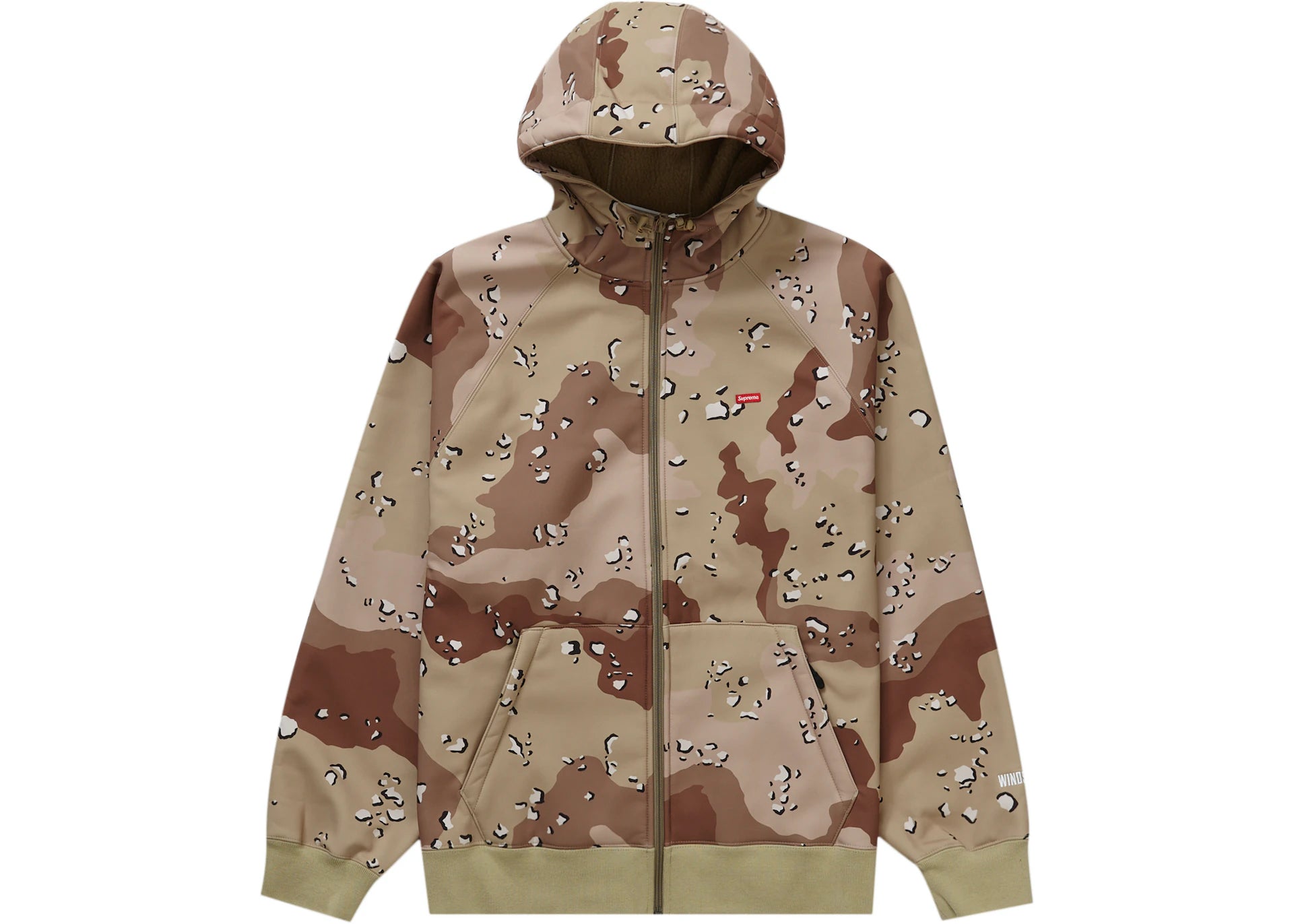 Supreme WINDSTOPPER Zip Up Hooded Sweatshirt (FW22) Chocolate Chip Camo