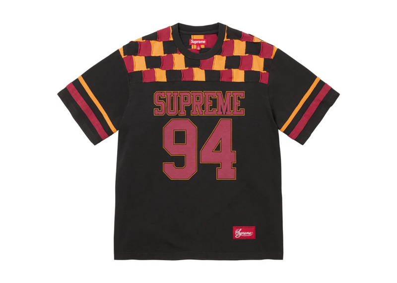 Supreme Raw Edge Football Top Black