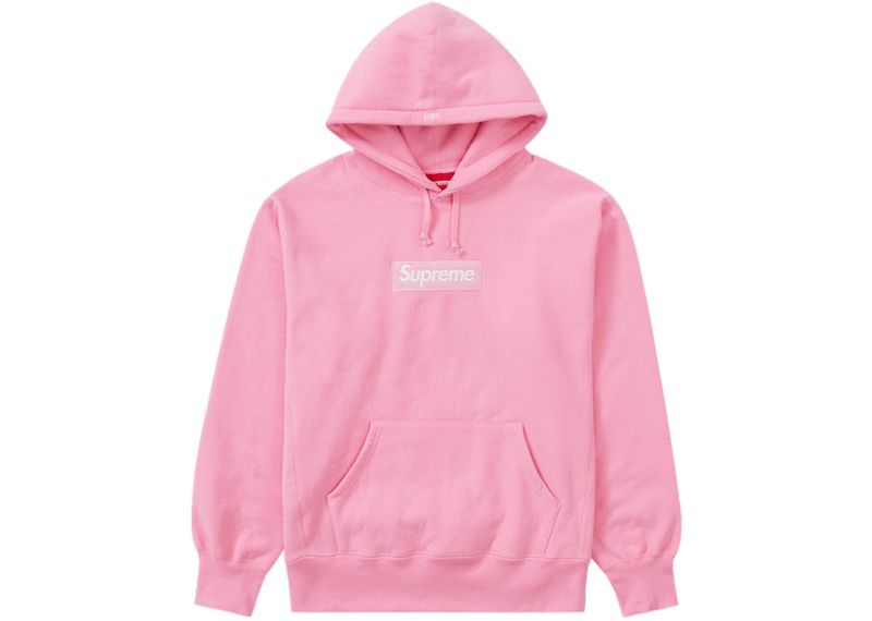 Supreme Pink Box Logo Hoodie