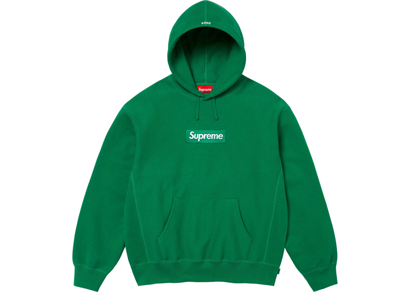 Supreme Box Logo Hoodie Green FW24