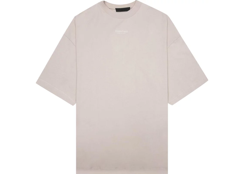 Essentials Fear of God Tee Silver Cloud