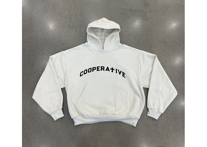 Cooperative Varsity Hoodie (Cream)