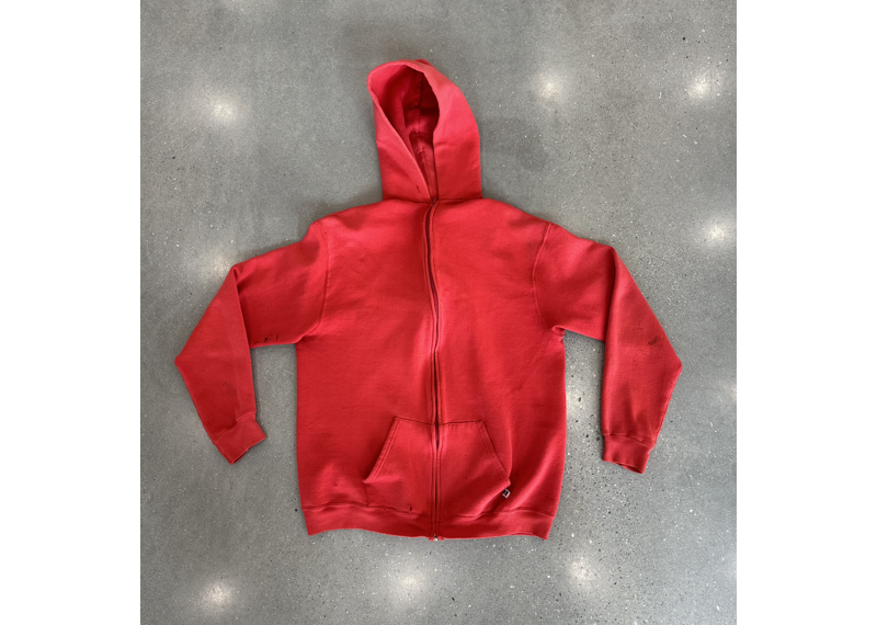 Vintage Russell Zip Up Red