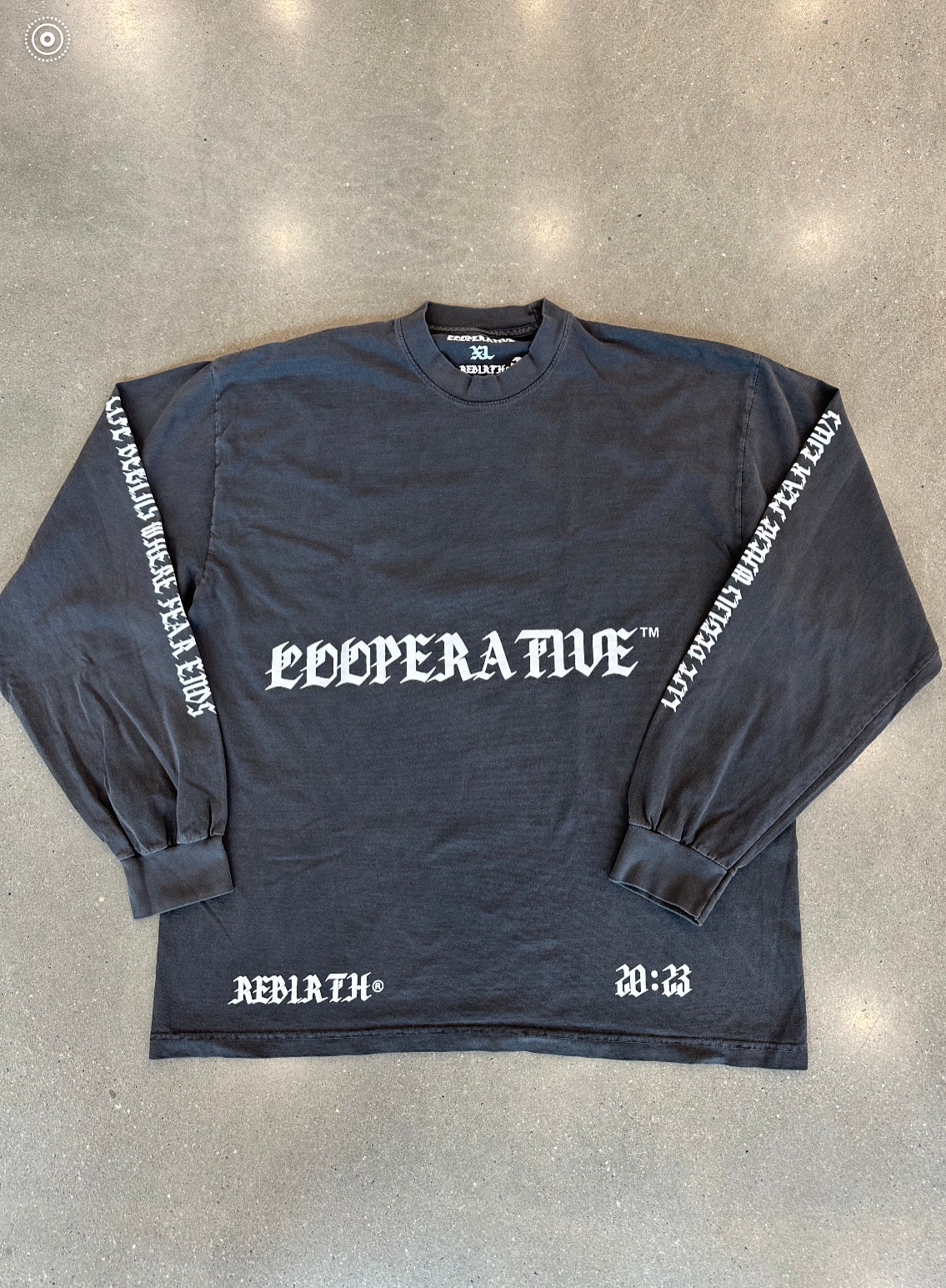 Cooperative x Rebirth Long Sleeve Washed Black